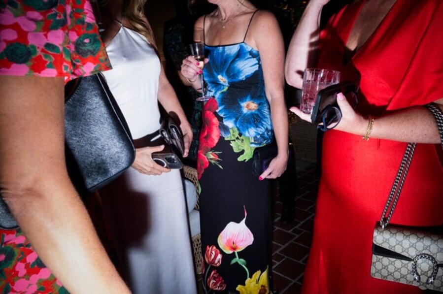 Cocktails in the Garden (Alice & Olivia dress), New York City
