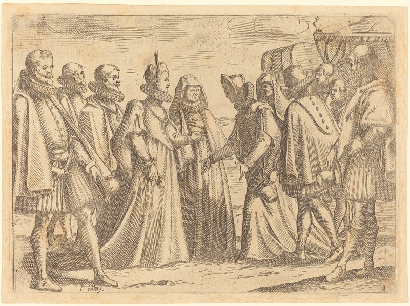 Jacques Callot, ‘Reception at Mantua’, 1612, Print, Etching, National Gallery of Art, Washington, D.C.