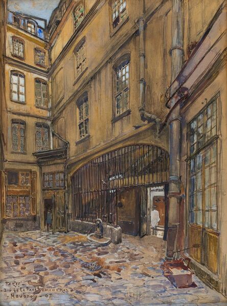 Frédéric Houbron, ‘Paris, rue de La Parcheminerie’, 1907