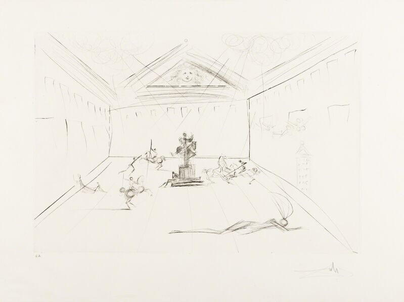 Salvador Dalí, ‘Plaza Mayor (M&L 582a; Field 73-11)’, 1973, Print, Etching, Forum Auctions