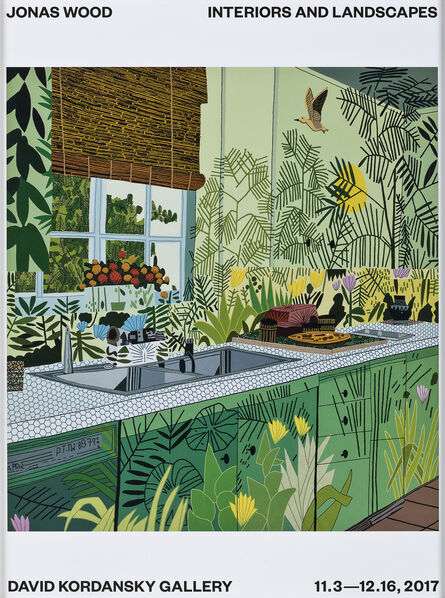 Jonas Wood, ‘Interiors and Landscapes Exhibition Poster’, 2017