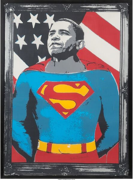 Mr. Brainwash, ‘Obama Superman’, 2008