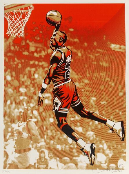 Shepard Fairey, ‘Michael Jordan Bulls’, 2009