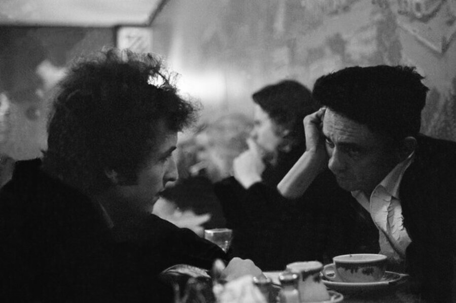 Bob Dylan and Johnny Cash by Daniel Kramer
