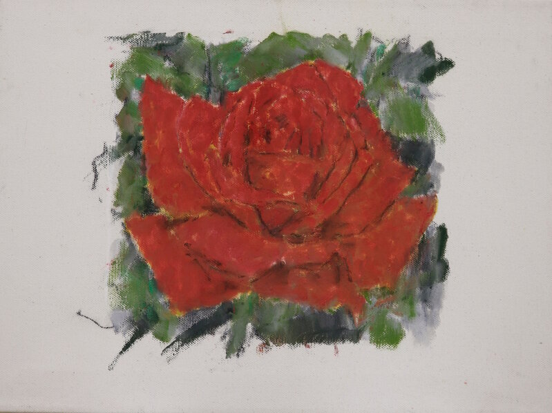Christian Lindow, ‘Ohne Titel (Rose)’, 1988, Painting, Oil on canvas, Mai 36 Galerie