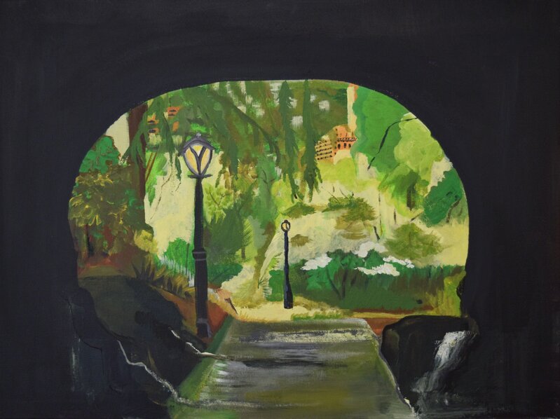 Aracelis Rivera, ‘Tunnel in the Park’, 2018, Painting, Acrylic on canvas, Fountain House Gallery