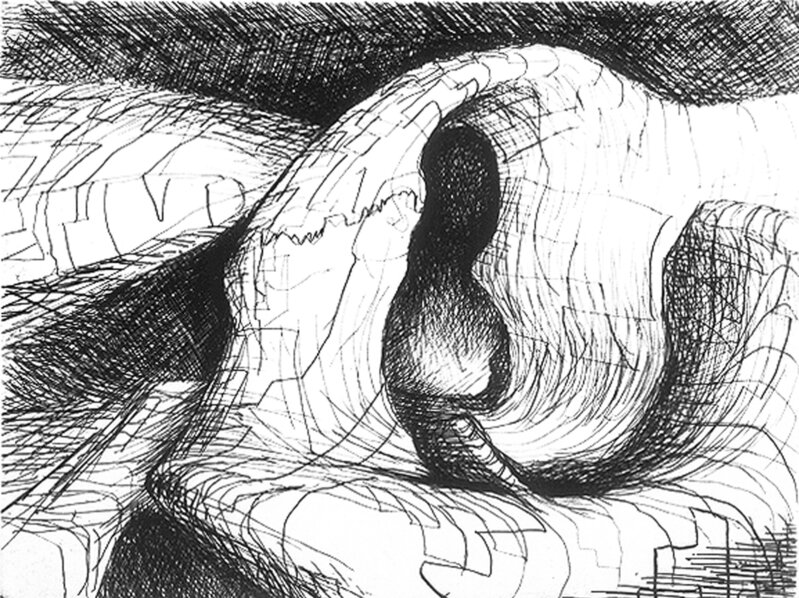 Henry Moore, ‘Elephant Skull VIII’, 1970, Print, Etching on the artist’s watermarked wove paper, Artsy x Capsule Auctions