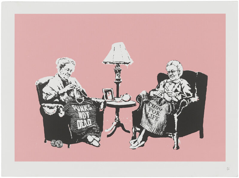 Banksy, ‘Grannies’, 2007, Print, Screenprint in colours on wove paper, Gallery Red