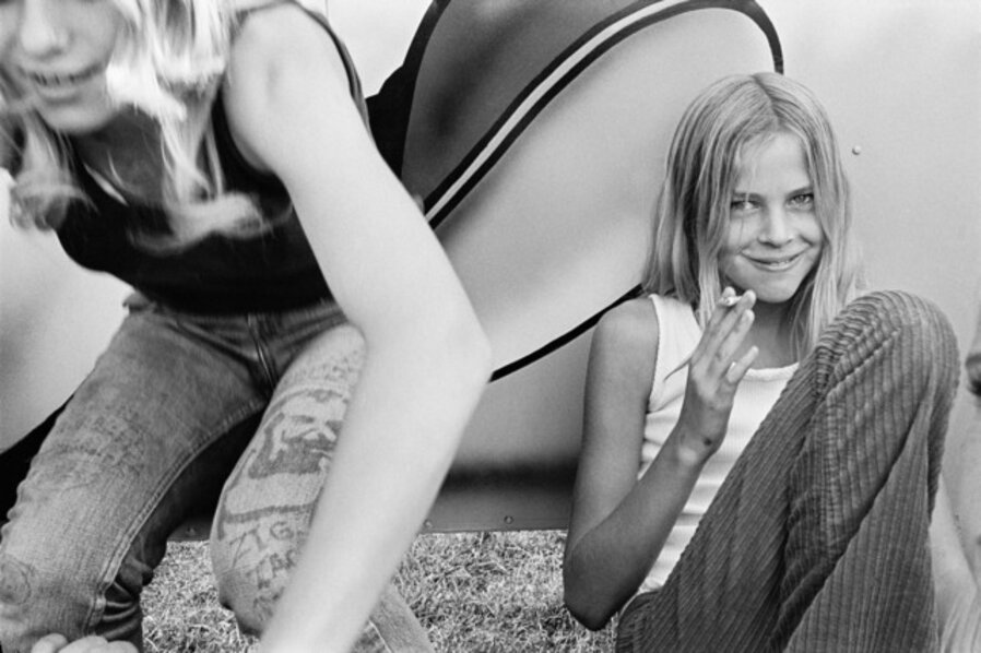 Two Girls at the Festival