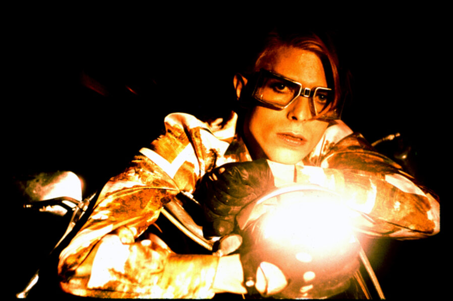 David Bowie with Motorcycle
