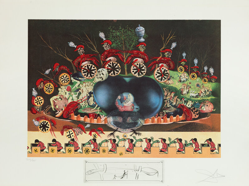 Salvador Dalí, ‘Atavism (L'Atavisme)’, 1971, Print, Lithograph in color with etched remarque on Rives BFK paper, Heather James Fine Art Gallery Auction