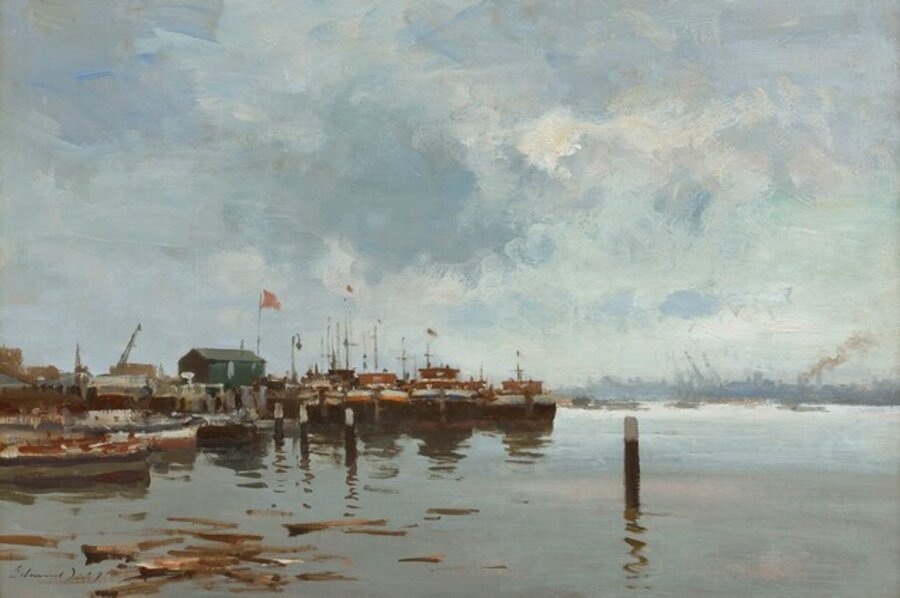 Barges at Anchor, Amsterdam