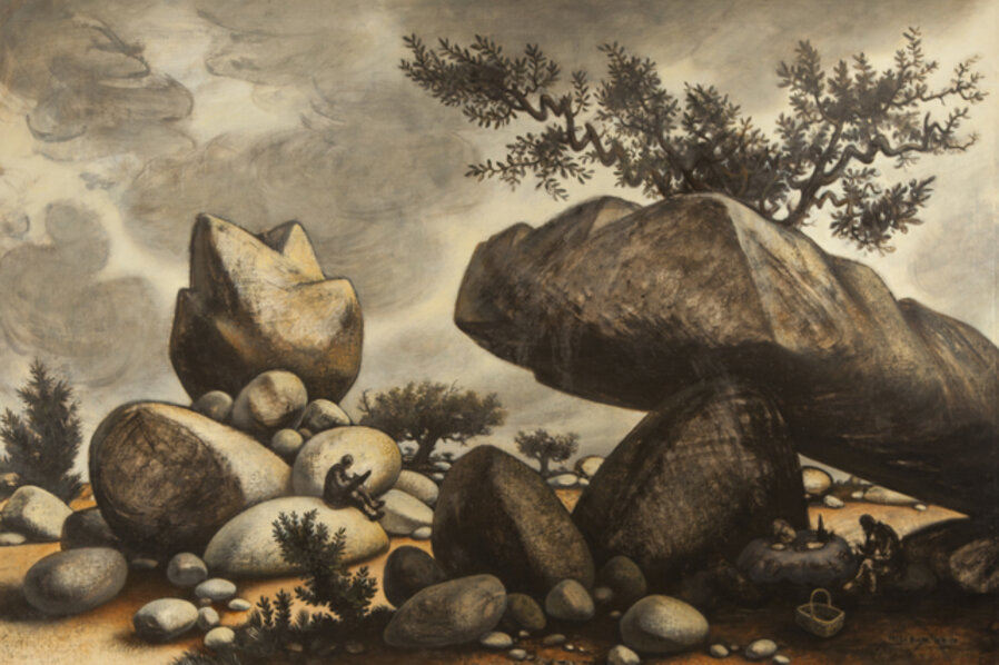 Study for Boulders of Avila