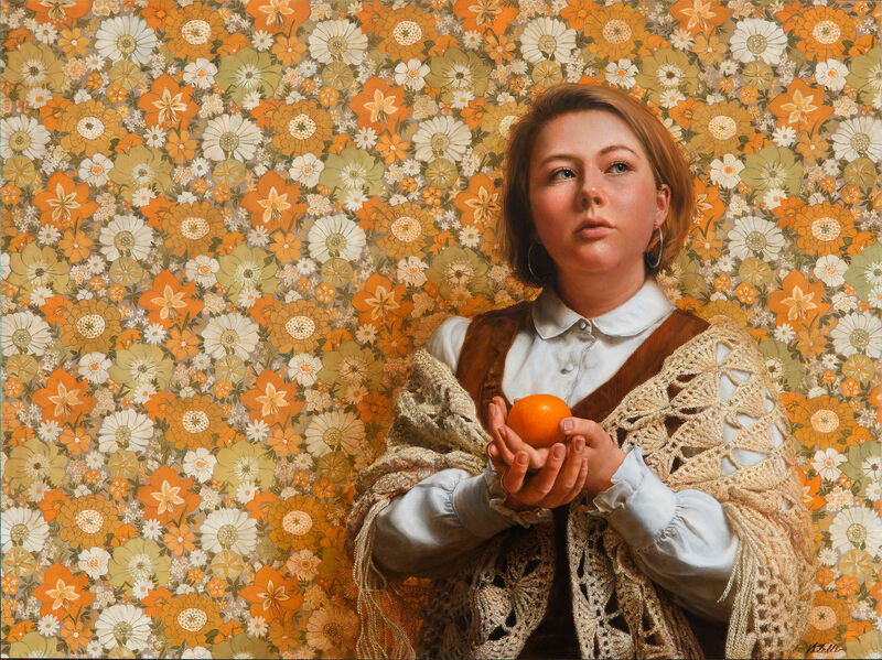 Narelle Zeller, ‘Bury Me With a Mandarin’, 2018, Painting, Oil on aluminum panel, 33 Contemporary