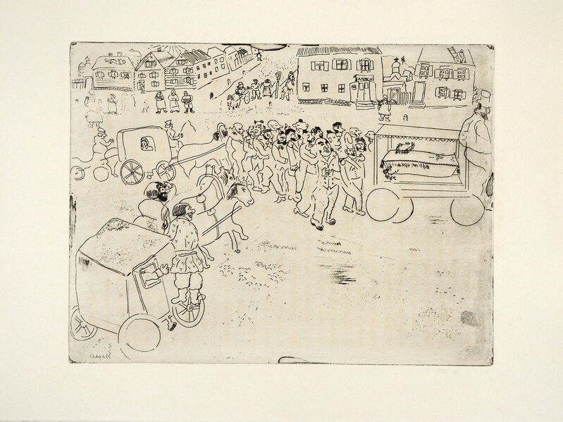 Marc Chagall, ‘L'Enterrement du Procureur’, 1948, Print, Etching, Goldmark Gallery