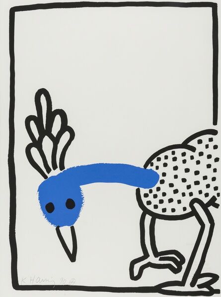 Keith Haring, ‘The Story of Red and Blue (Littmann p.130)’, 1989