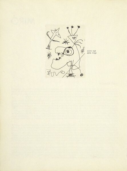 Joan Miró, ‘L'Aigrette (The Plumed Hat)’, 1956