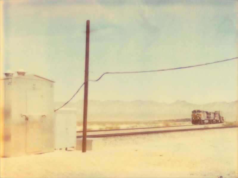 Stefanie Schneider, ‘Approaching Train (Wastelands)’, 2003, Photography, Analog C-Print based on a Polaroid, hand-printed and enlarged by the artist on Fuji Crystal Archive Paper. Mounted on Aluminum with matte UV-Protection., Instantdreams