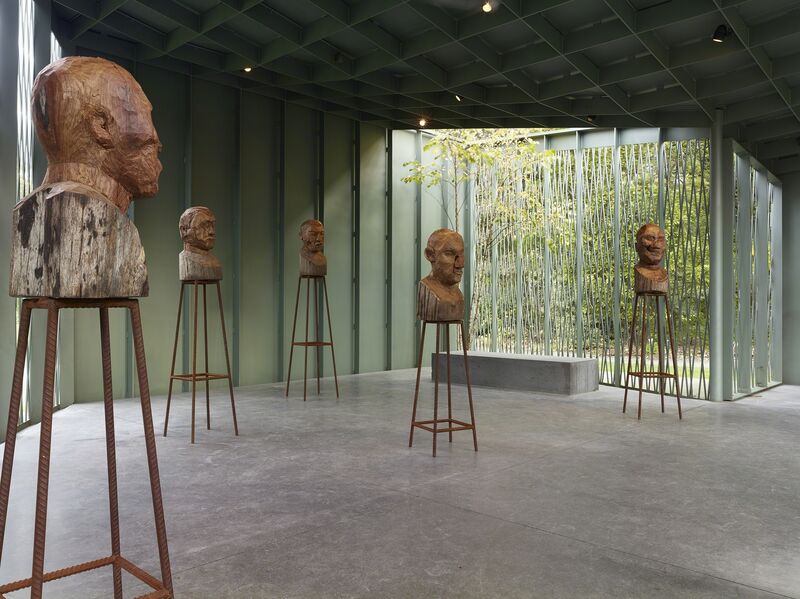 Kader Attia, ‘Gueules cassées’, 2014, Sculpture, Wood, Middelheim Museum