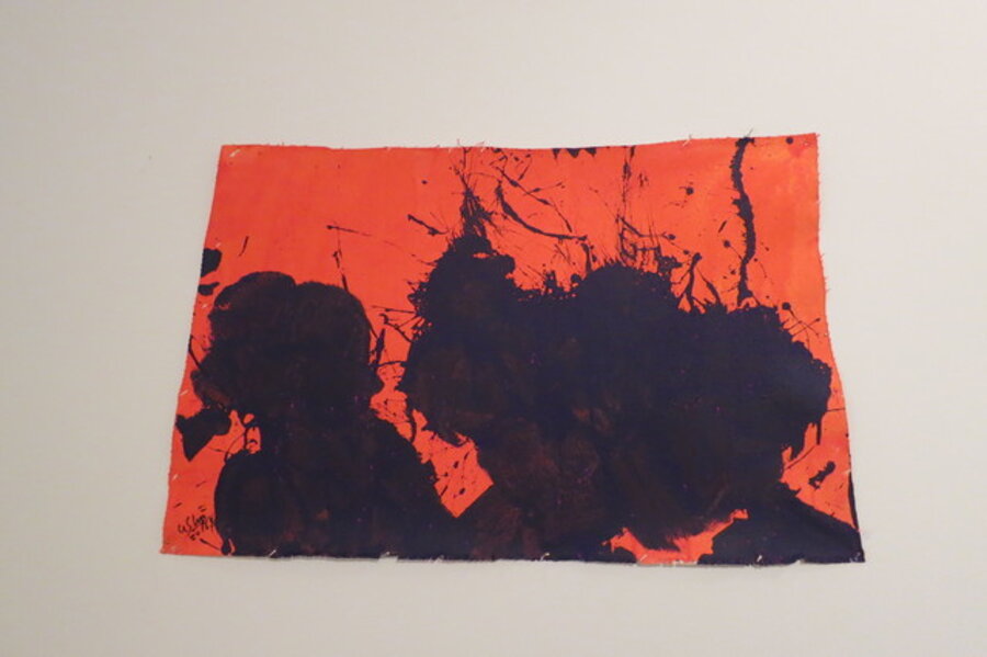 Blue on Orange