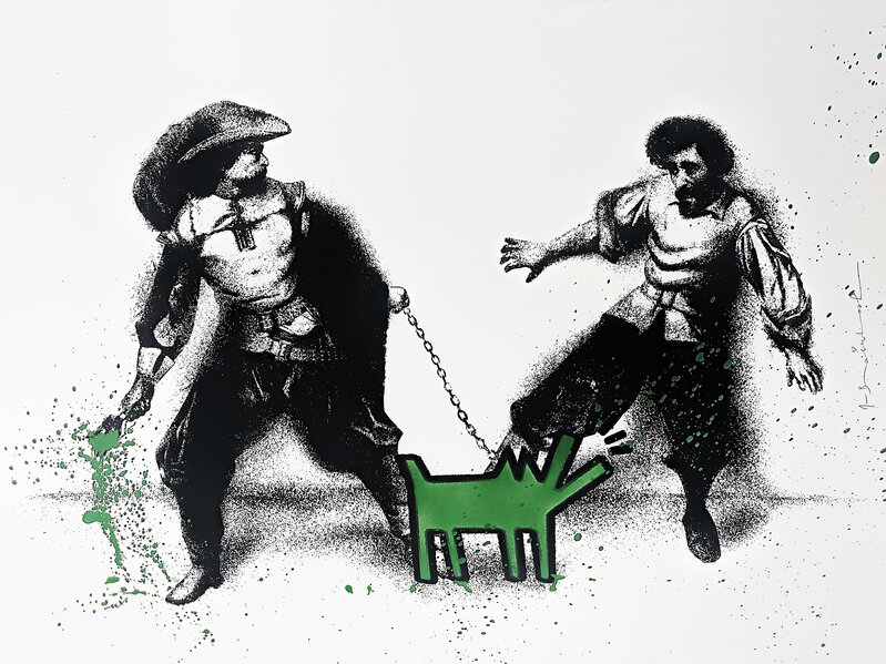 Mr. Brainwash, ‘Watch Out (Green)’, 2019, Print, Hand embellished screen print on archival paper, Tate Ward Auctions