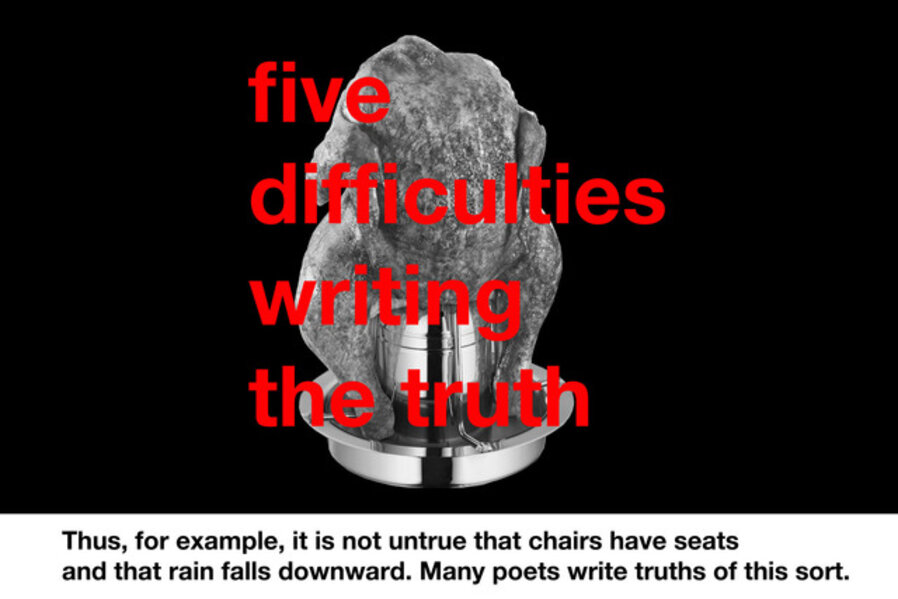 Five Difficulties Writing The Truth