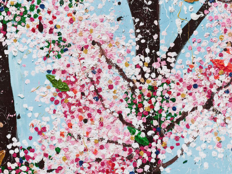 Damien Hirst, ‘The Virtues 'Honesty', Limited Edition 'Cherry Blossom' Landscape’, 2021, Print, Laminated Giclée Print on Aluminum Panel, Arton Contemporary