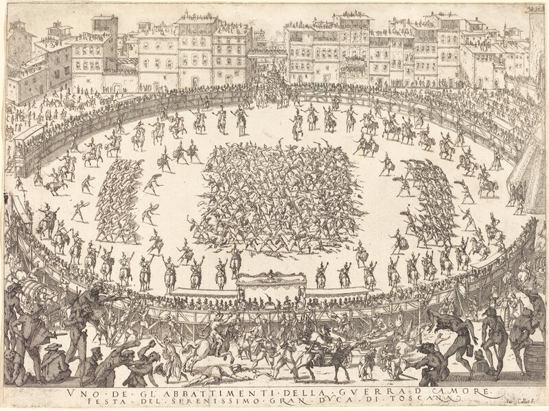 Jacques Callot, ‘One of the Infantry Combats’, 1616, Print, Etching, National Gallery of Art, Washington, D.C.