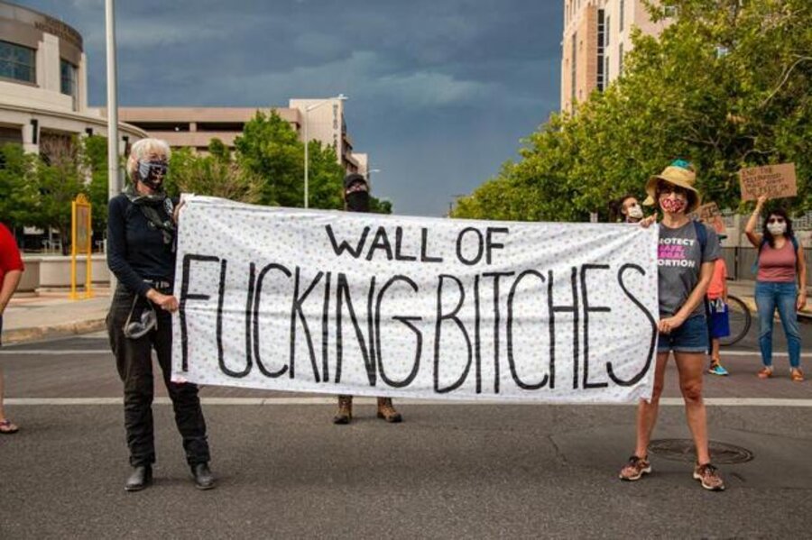 Hundreds peacefully protested President Trump’s plan to send federal officers to New Mexico’s largest city, Albuquerque, 2020
