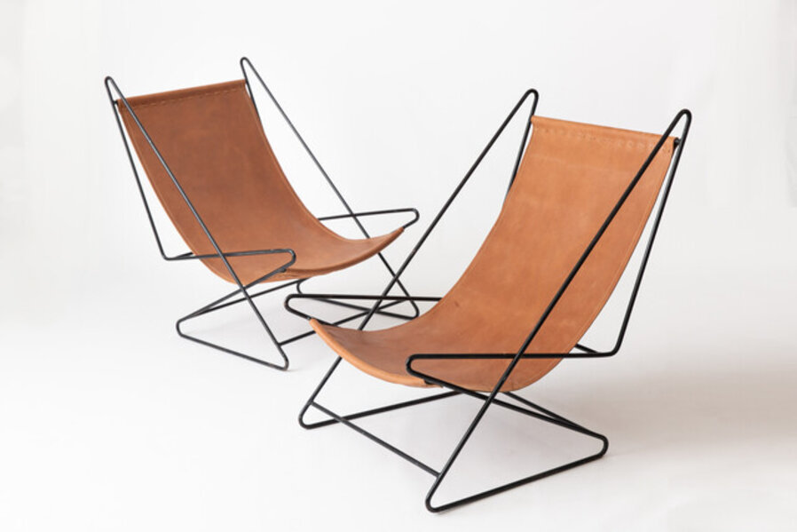 Pair of deck chairs