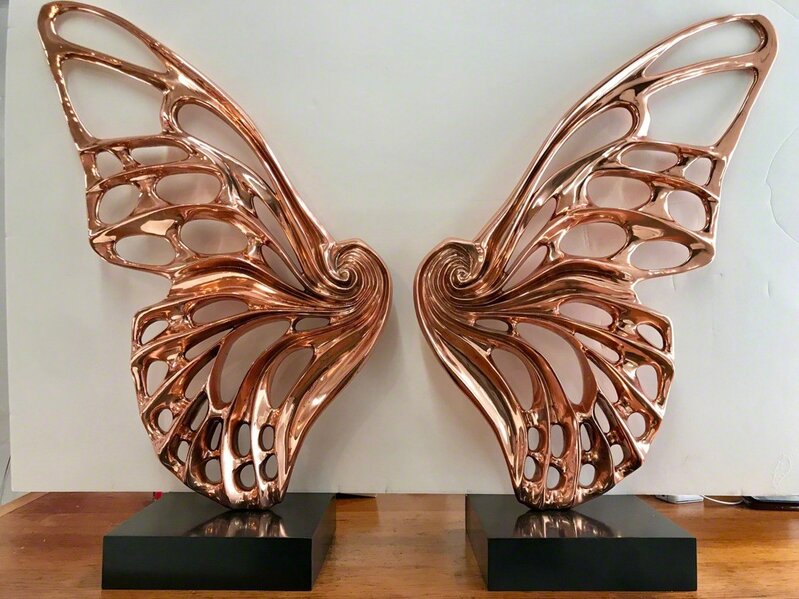 Rubem Robierb, ‘Copper Wings’, 2017, Sculpture, Chrome wing sculpture, Arte Fundamental