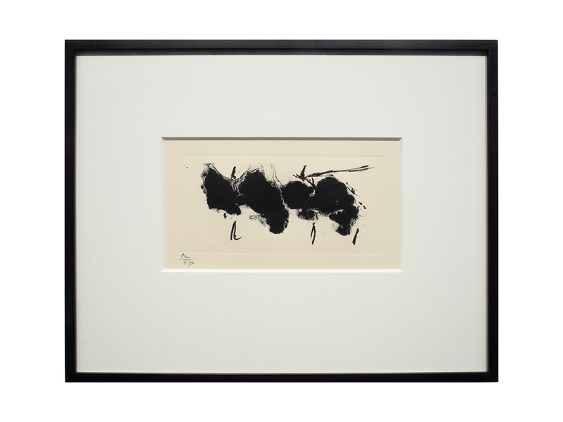 Robert Motherwell, ‘Automatism Elegy (State II Buff)’, 1980, Print, Lithograph on buff Arches Cover paper, Bernard Jacobson Gallery