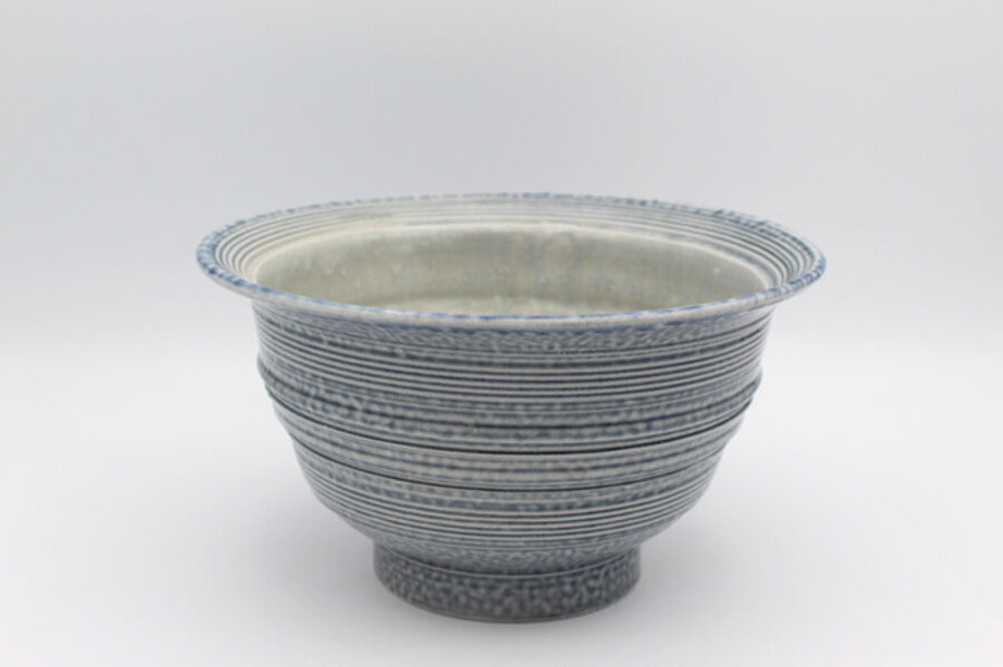 Stoneware Bowl - Banded Tall