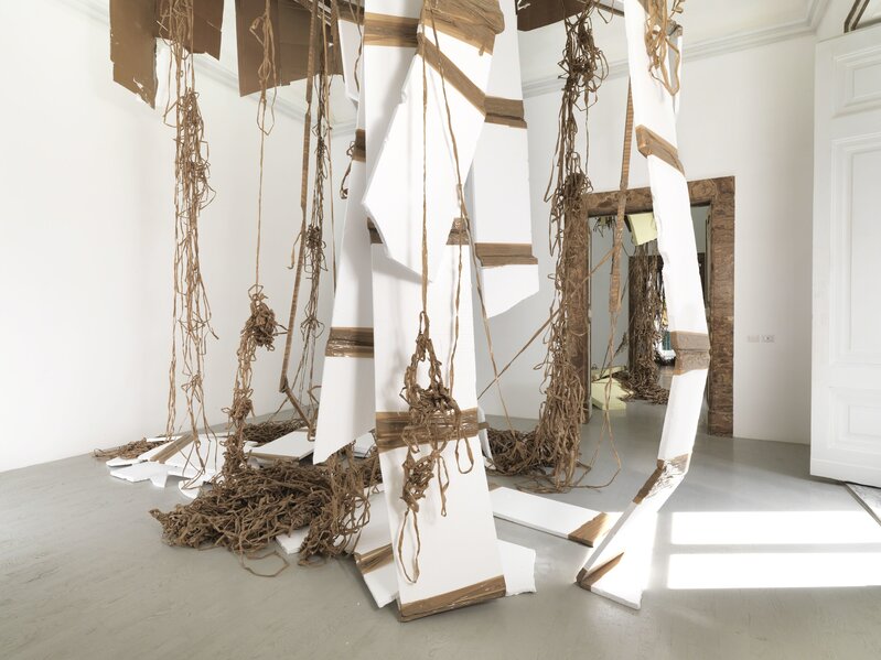 Thomas Hirschhorn, ‘Break-through (one)’, 2013, Installation, White polystyrene, tape, cardboard, wood, paint - variable dimensions, Alfonso Artiaco