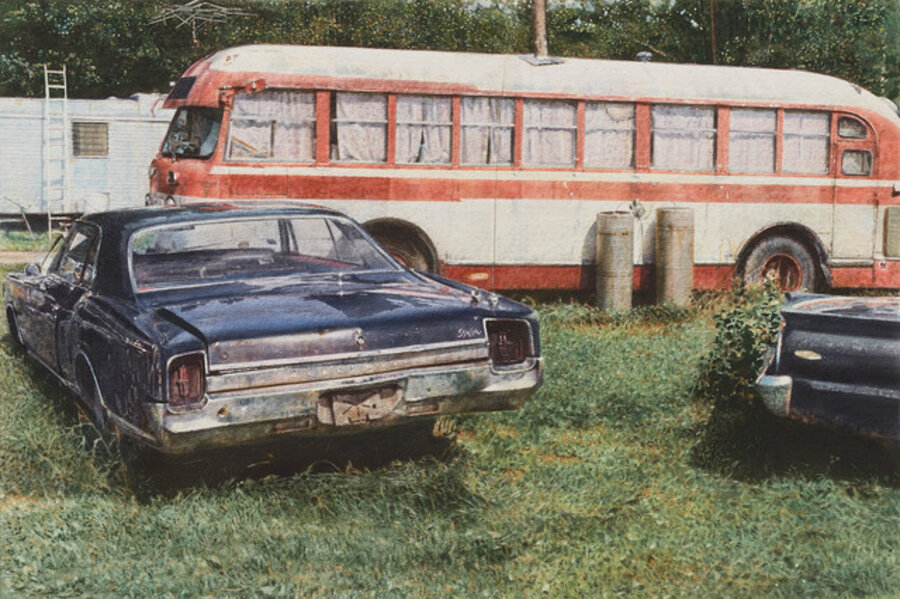 Blue Oldsmobile