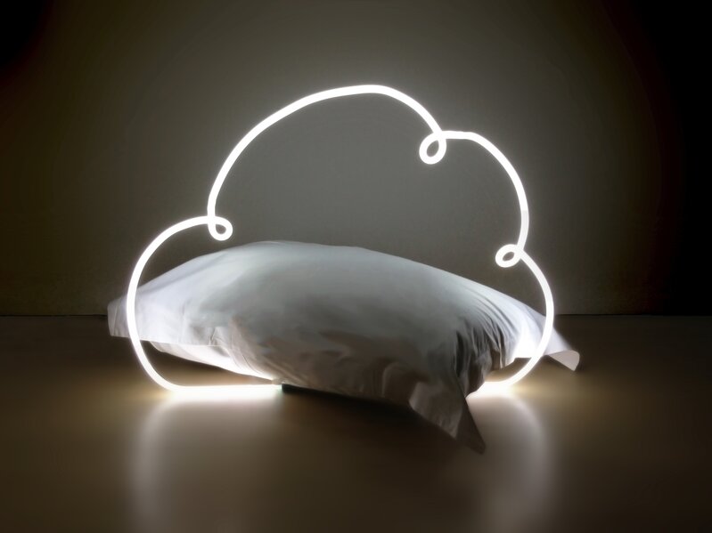 Esmeralda Kosmatopoulos, ‘Head in the (i)cloud’, 2013, Sculpture, Neon and down pillow, IFAC Arts