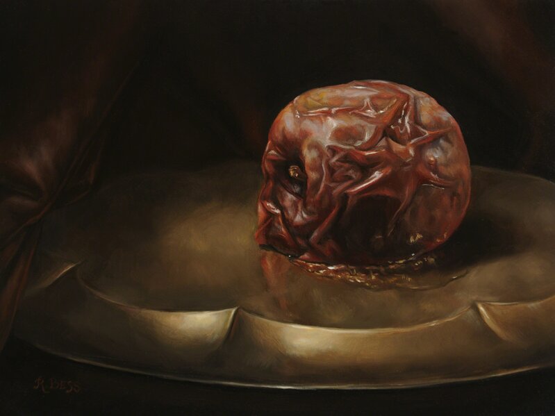 Rachel Bess, ‘Rotting Apple, Supine’, 2015, Painting, Oil on panel, Lisa Sette Gallery