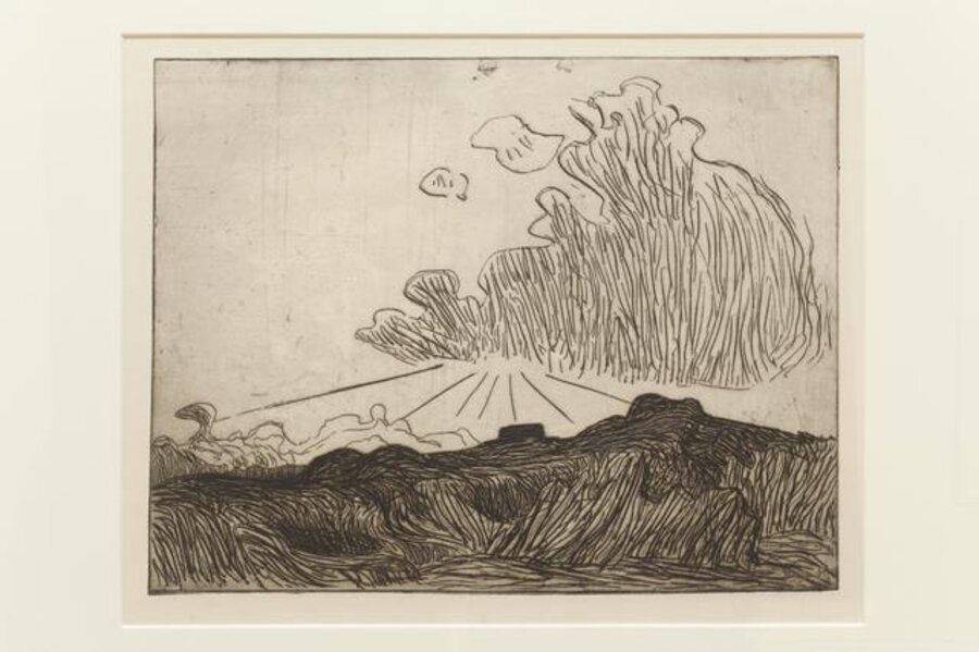 Effet De Soleil Dans Un Nuage (Sunlight through A Cloud)