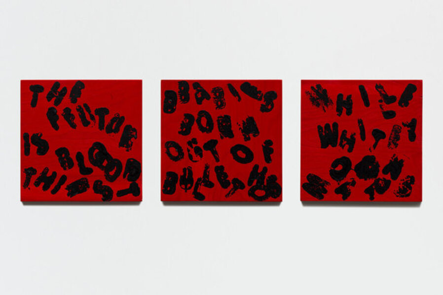 Text on Red