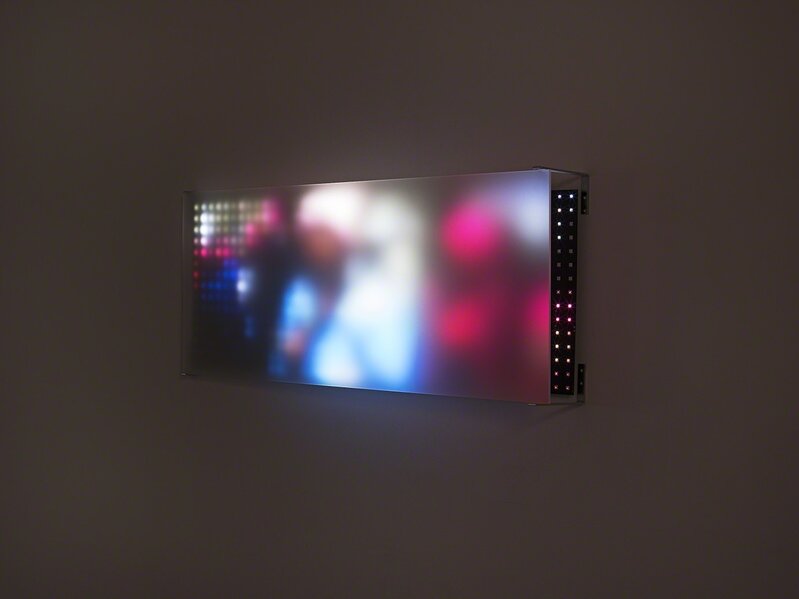 Jim Campbell, ‘Slur IV’, 2017, Mixed Media, Custom electronics, LEDs, treated Plexiglas, Bryce Wolkowitz Gallery