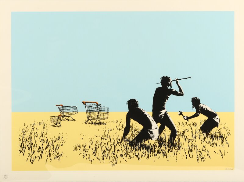 Banksy, ‘Trolleys (Colour)’, 2007, Print, Screenprint in colours on Arches, Chiswick Auctions