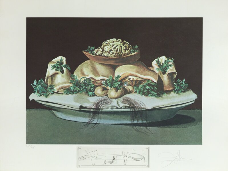 Salvador Dalí, ‘Supremes of Lilliputian Malaises (Supremes of Lilliputian Malaises)’, 1971, Print, Lithograph in color with etched remarque, Heather James Fine Art Gallery Auction