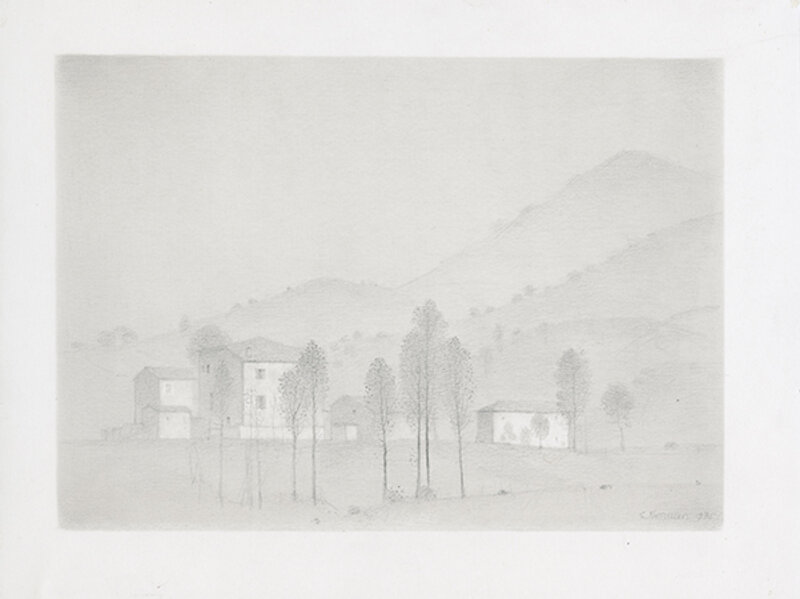 Gunnar Norrman, ‘Baskiskt landskap (Basque Landscape)’, 1975, Drawing, Collage or other Work on Paper, Pencil, Pucker Gallery