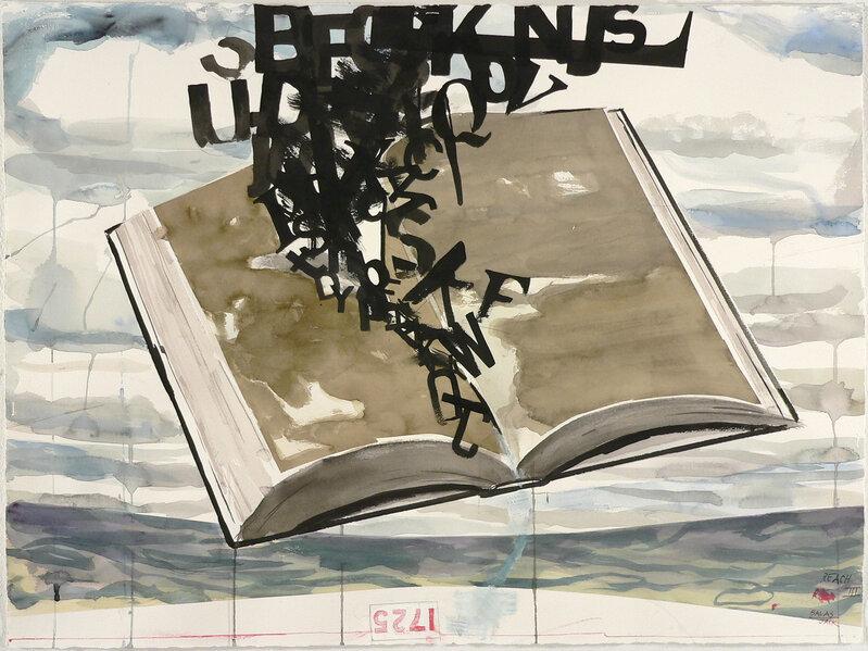 Jack Balas, ‘REACH 3 (BOOK)’, 2019, Drawing, Collage or other Work on Paper, Watercolor, India ink and acrylic on paper, William Havu Gallery