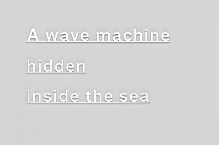 Ideas (A wave machine hidden inside the sea)