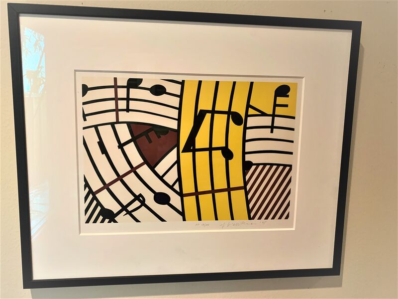 Roy Lichtenstein, ‘Composition IV’, 1995, Print, Original screenprint in 5 colors (white, yellow, red, blue, black) on wove paper bearing the “BFK Rives” watermark, Provocateur Gallery