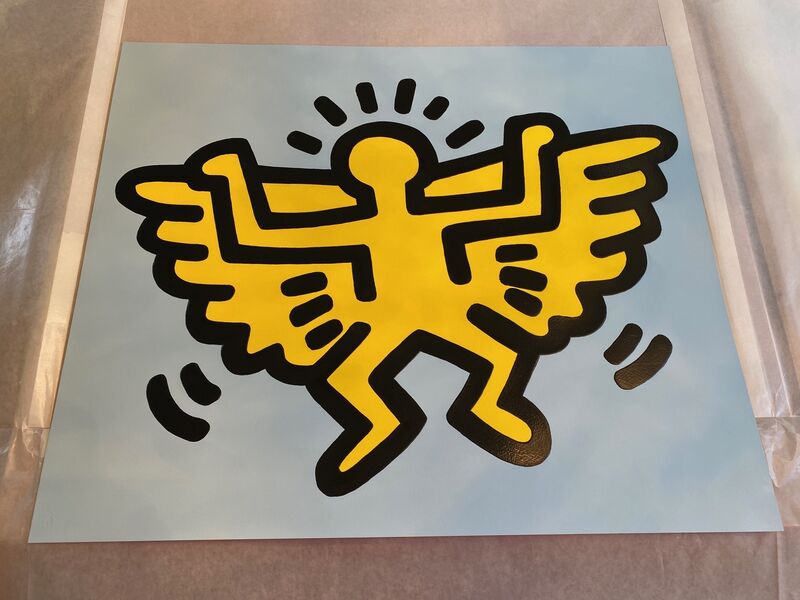 Keith Haring, ‘Angel from Icons’, 1990, Print, Silkscreen ink on embossed Arches cover paper, Fine Art Mia