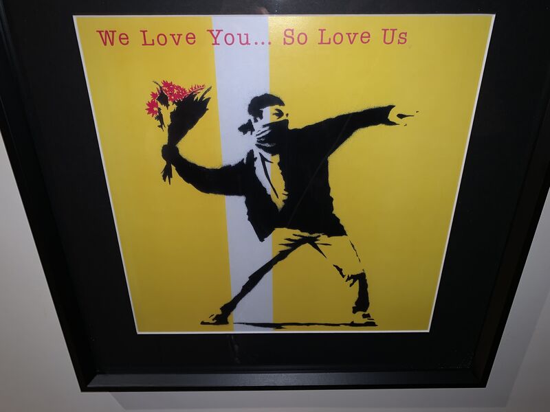 Banksy, ‘We Love You... So Love Us’, 2000, Ephemera or Merchandise, Screen printing on card, Gallery 55 TLV