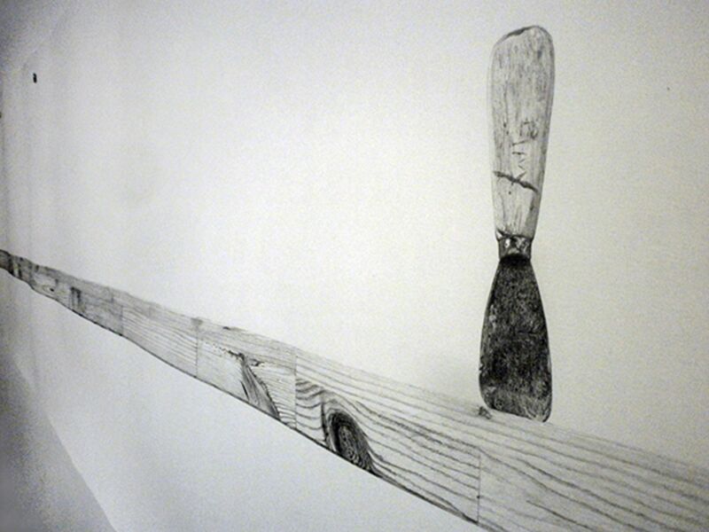 Torsten Richter, ‘Untitled drawing (Scrap Lumber) (detail)’, 2011, Drawing, Collage or other Work on Paper, Graphite pencil on paper, Robert Kananaj Gallery