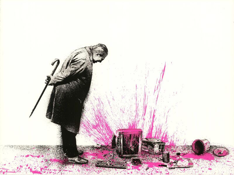 Mr. Brainwash, ‘Glitch - Pink’, 2018, Print, Silkscreen on paper, Taglialatella Galleries